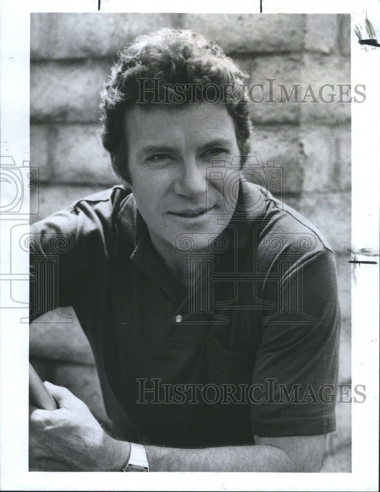 1987 Press Photo William Shatner, American Actor in &quot;T.J. Hooker&quot; - Historic Images