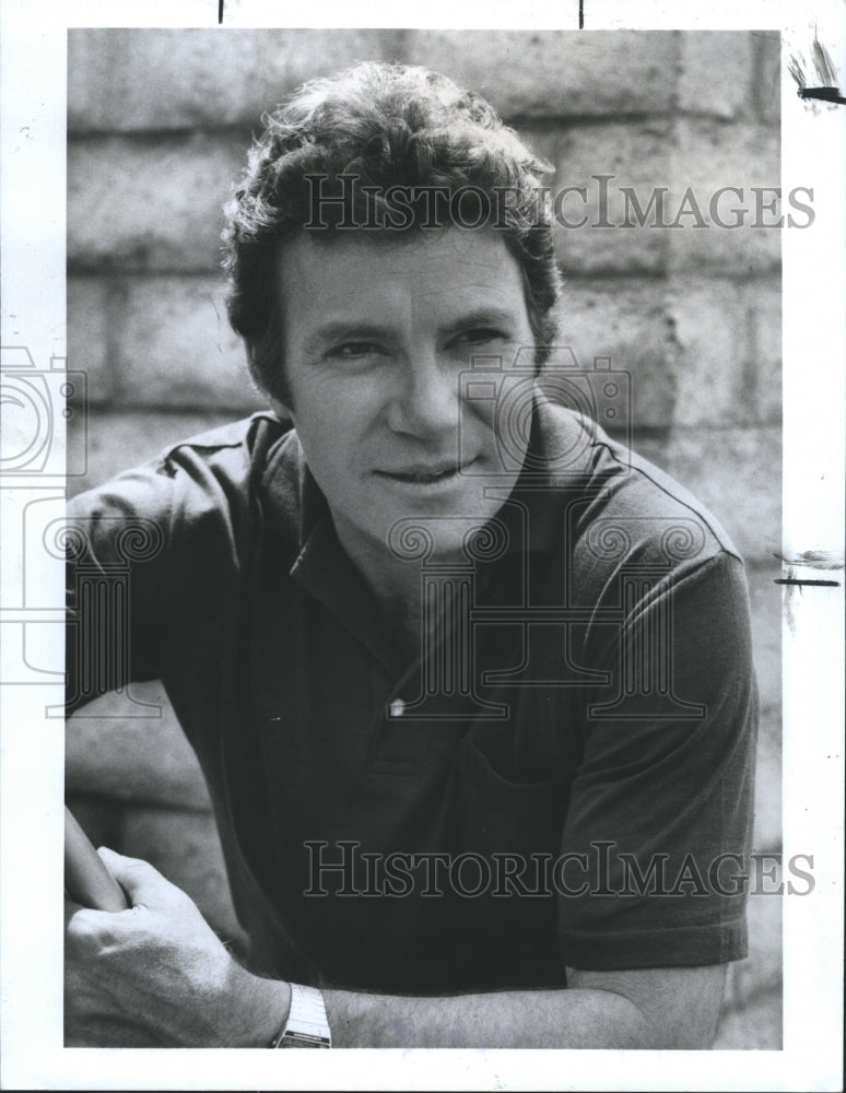1987 Press Photo William Shatner, American Actor in "T.J. Hooker" - Historic Images