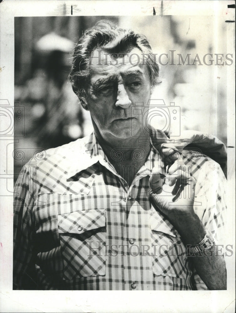 1985 Press Photo Robert Mitchum Actor Promises To Keep CBS - RSJ16493 - Historic Images