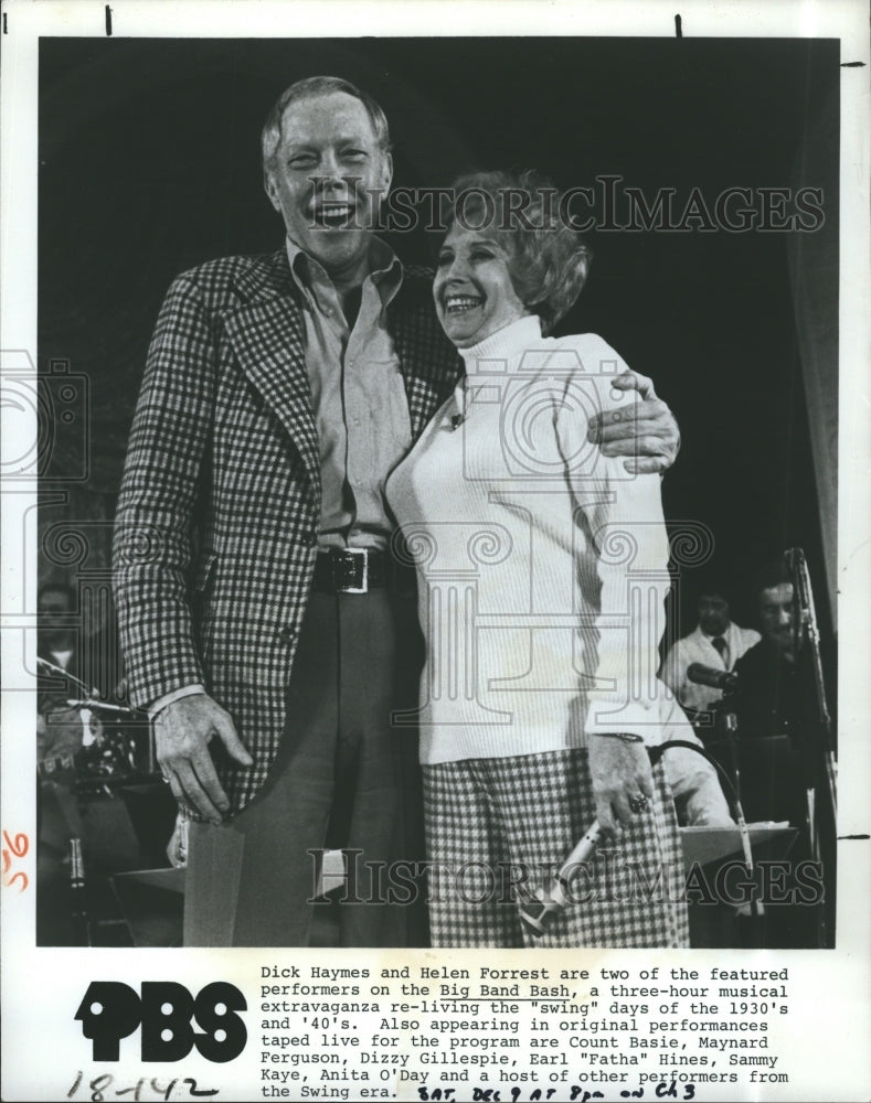 1978 Press Photo Dick Haymes and Helen Forrest on the Big Band Bash - RSJ16733 - Historic Images