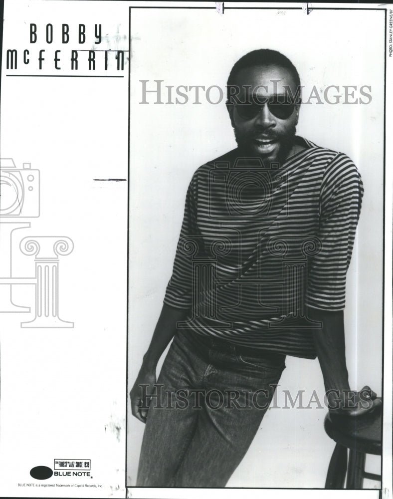 1988 Press Photo Singer Bobby McFerrin - RSJ17293 - Historic Images