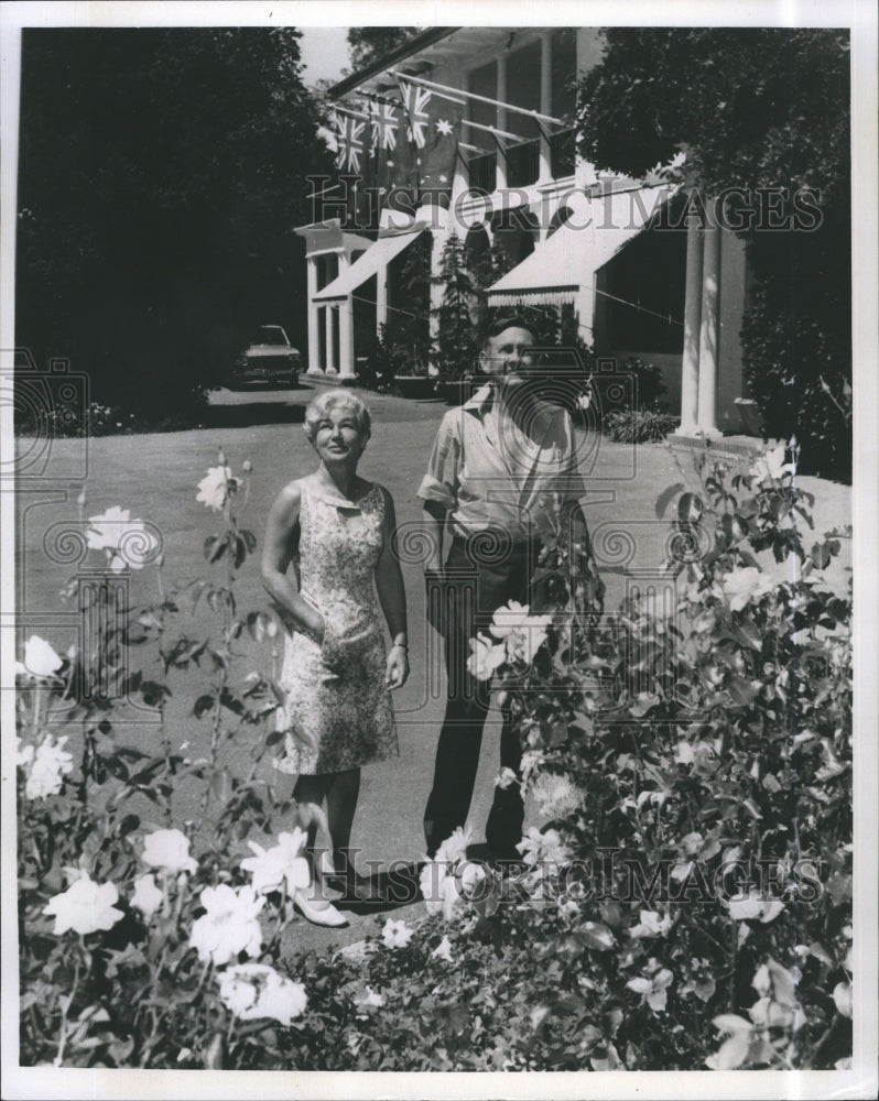 1969 Press Photo Prime Minister of Australia John Gorton and Wife Betty - Historic Images