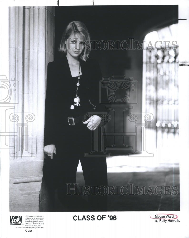 1992 Press Photo Megan Ward as Patty Horvath in "Class of '96" - Historic Images