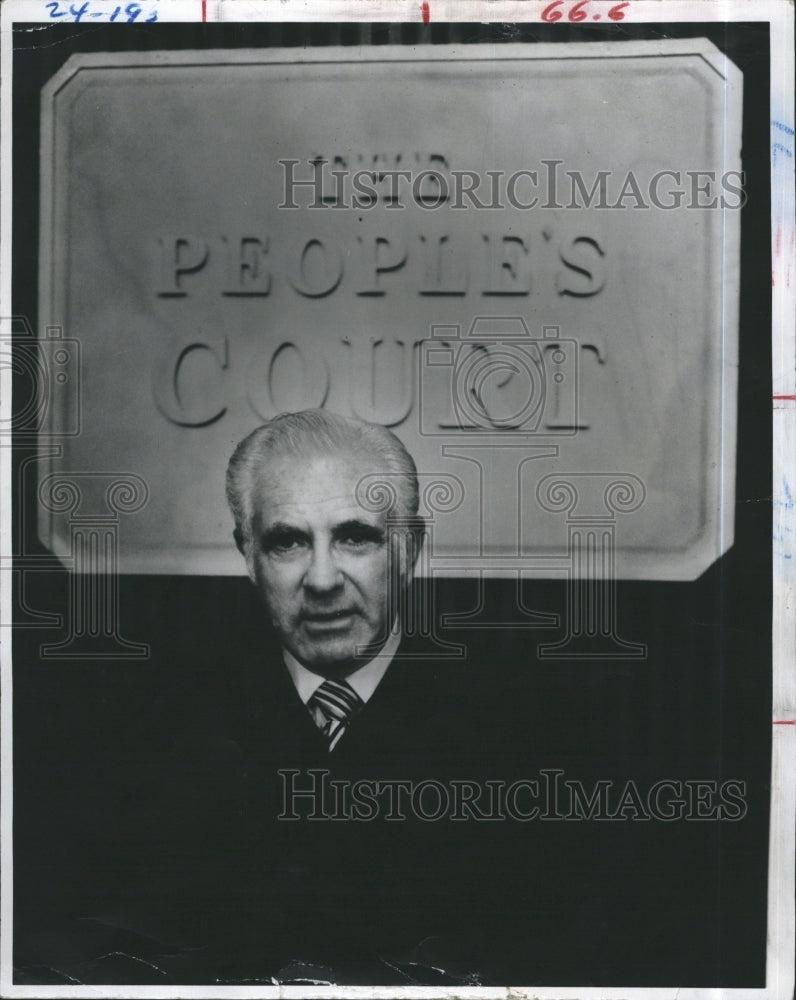 1984 Press Photo Judge Joseph A. Wapner, Of The People&#39;s Court - Historic Images