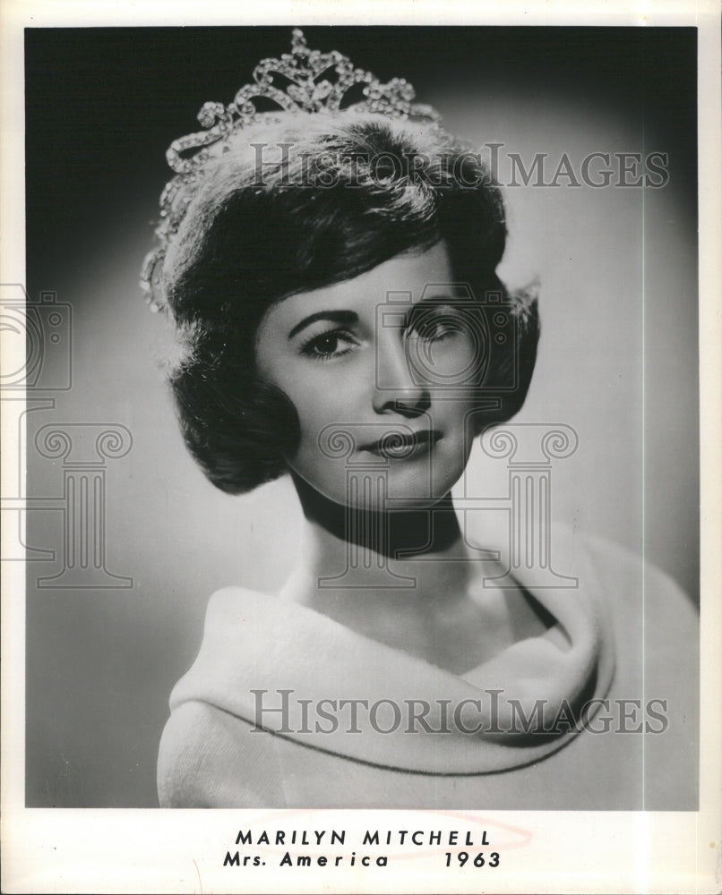 1964 Press Photo Marilyn Mitchell Mrs America 1963 - Historic Images