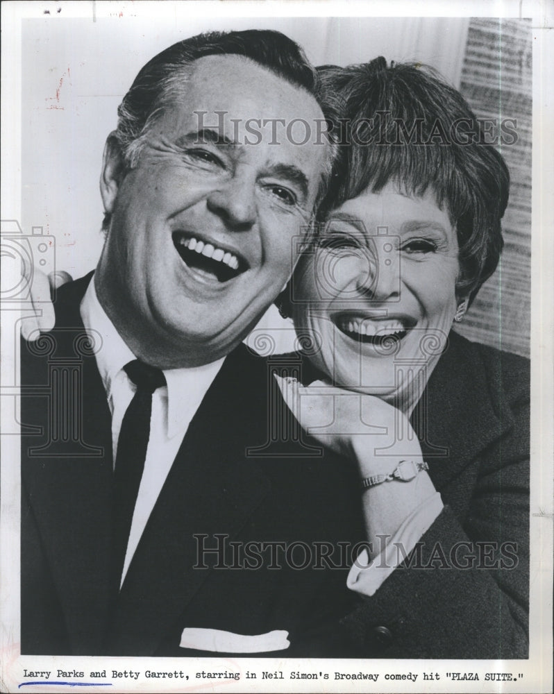 1971 Press Photo Larry Parks &amp; Betty Garrett on &quot;Plaza Suite&quot; - Historic Images