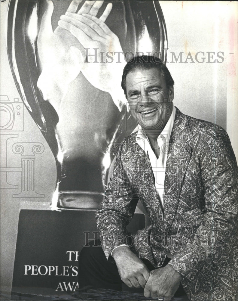 1980 Press Photo Bert Parks Hosts Sixth Annual People's Choice Awards - Historic Images