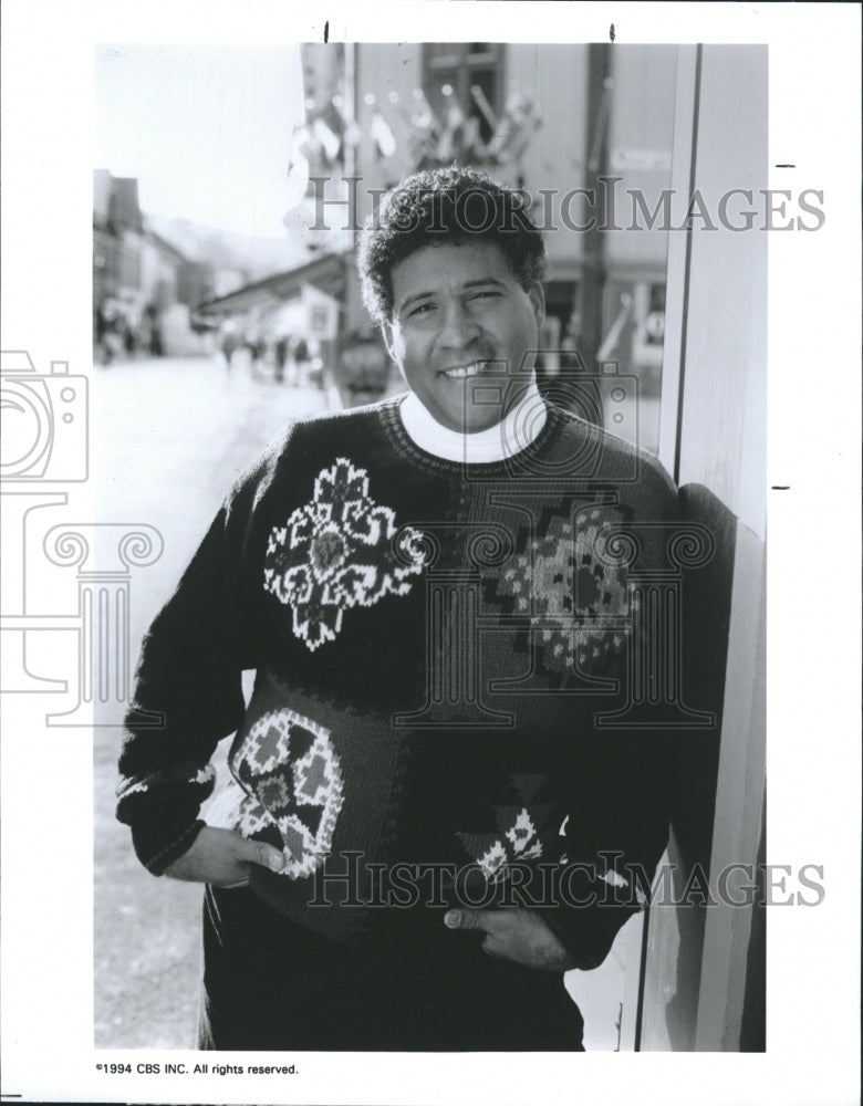 1994 Press Photo Greg Gumbel Hosts 1994 Olympic Games On CBS - Historic Images