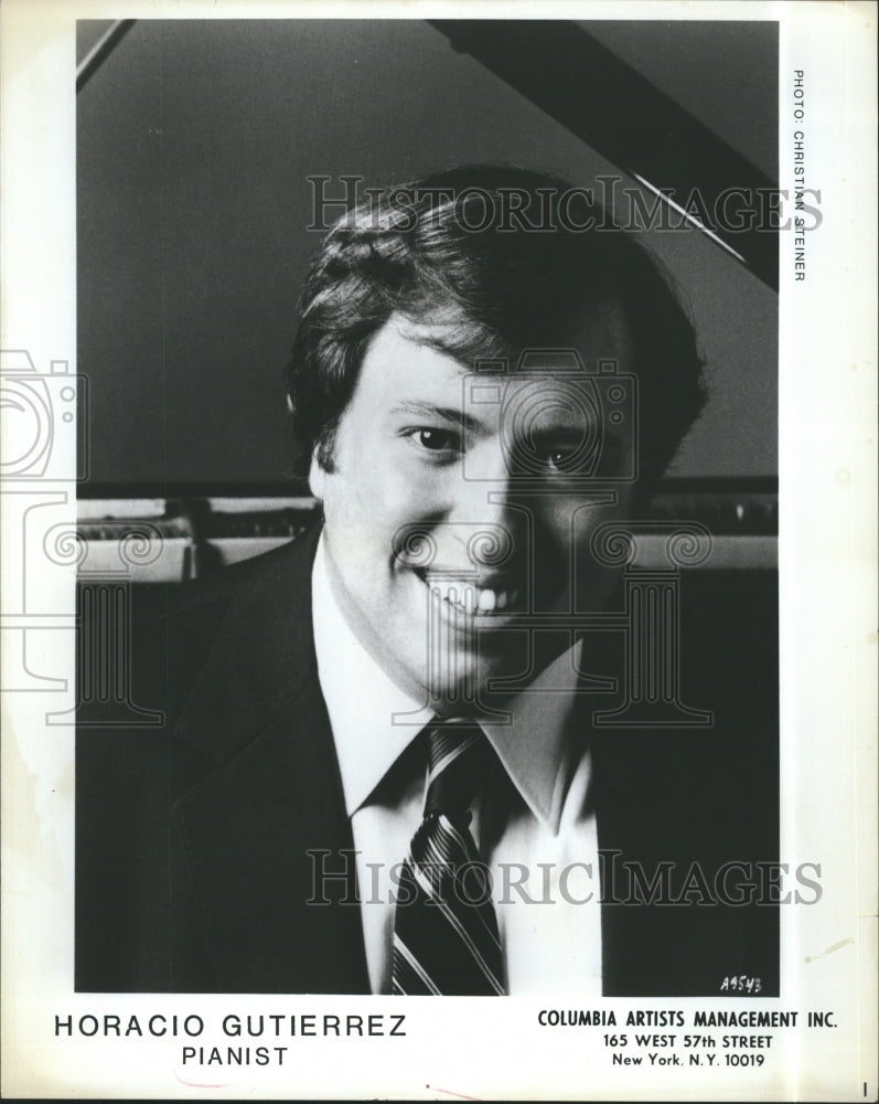 Press Photo Horacio Gutierrez, Pianist - Historic Images