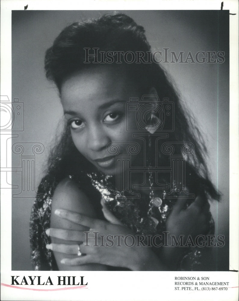 1993 Press Photo Singer Kayla Hill - Historic Images