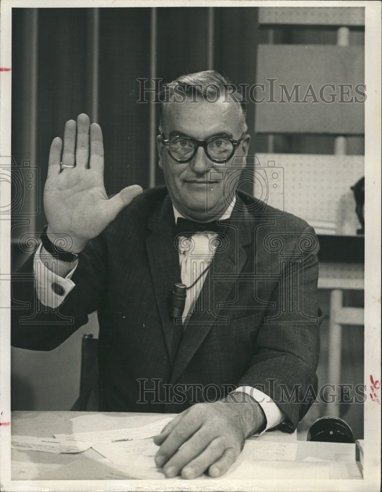 1960 Press Photo Dave Garroway  founding host of NBC&#39;s Today from 1952 to 1961. - Historic Images