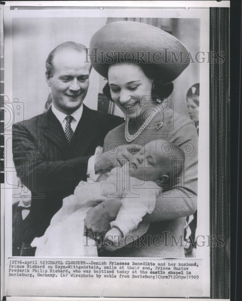 1969 Press Photo Princess Benedikte and Husband Prince Richard - Historic Images
