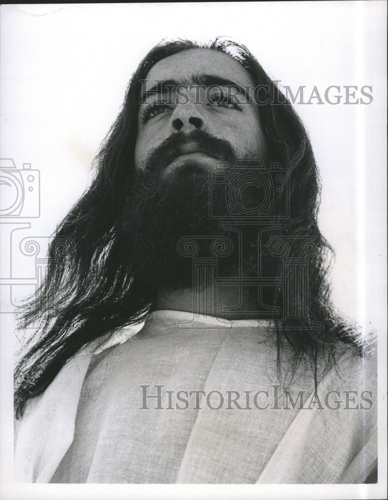 1972 Press Photo Ron Greenblatt as Jesus in &quot;The Crucifixion of Jesus&quot; - Historic Images