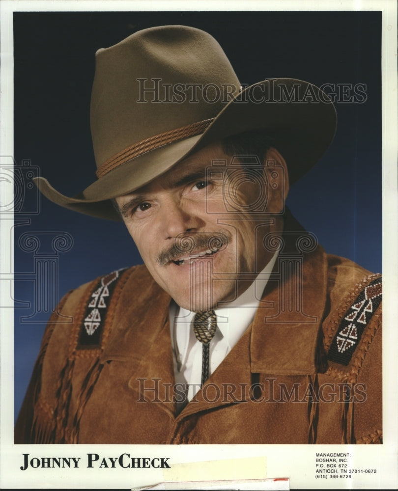 1993 Press Photo Johnny Paycheck country music singer. - Historic Images