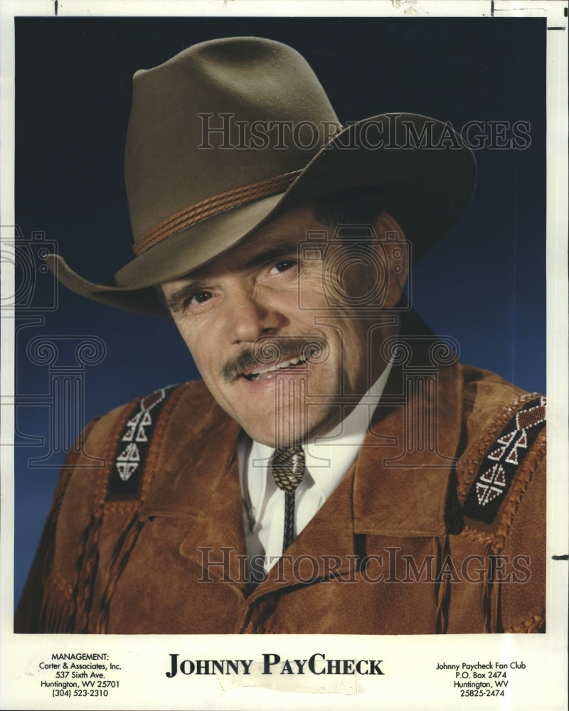 1991 Press Photo Johnny Paycheck - Historic Images