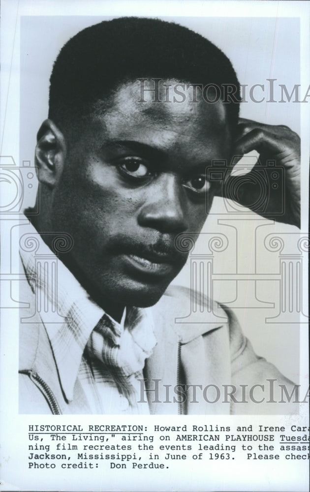 Press Photo Howard Rollins Actor THE LIVING - Historic Images