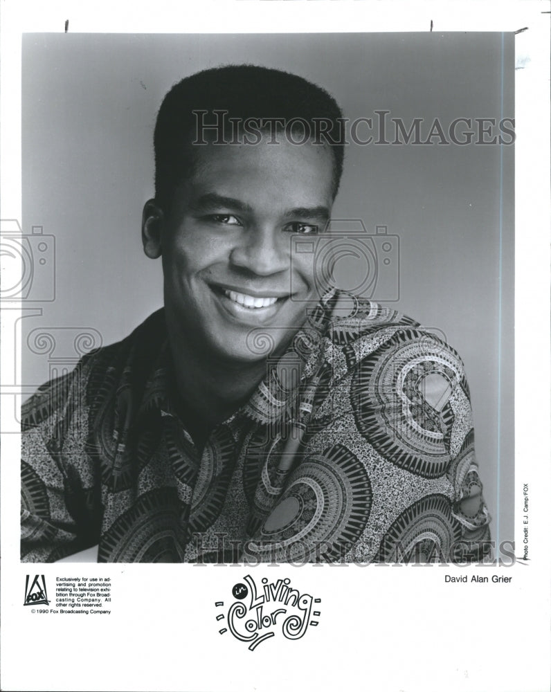 1992 Press Photo David Alan Grier Actor IN LIVING COLOR - Historic Images