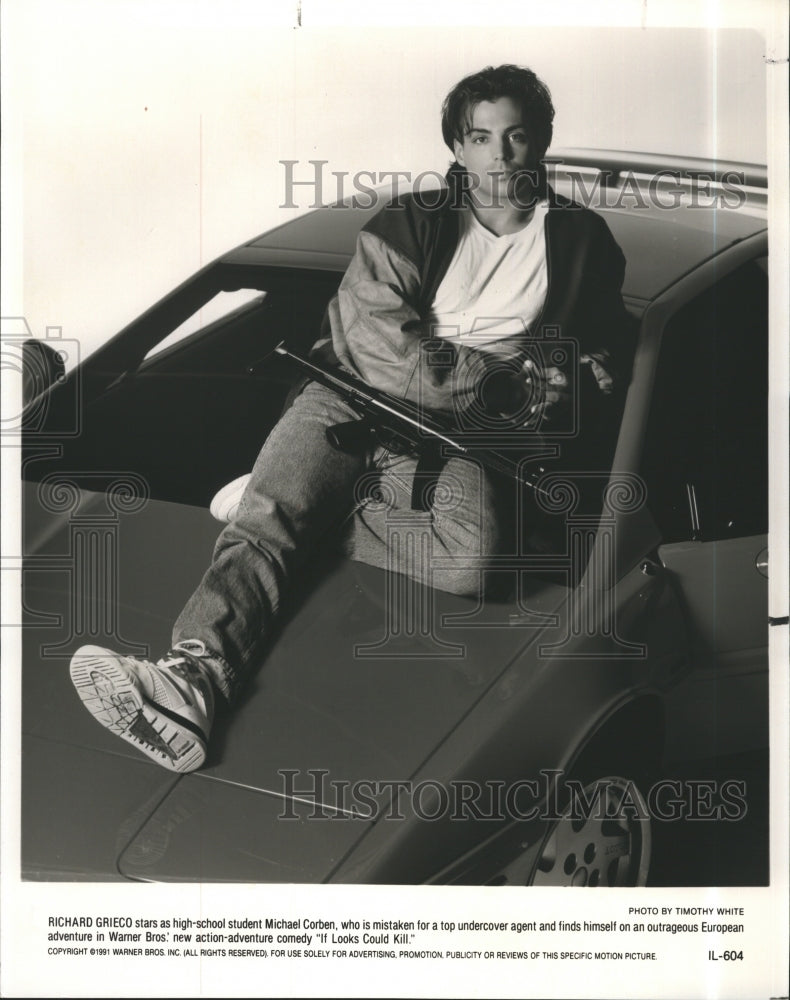 1991 Press Photo Richard Grieco Actor IF LOOKS COULD KILL - Historic Images