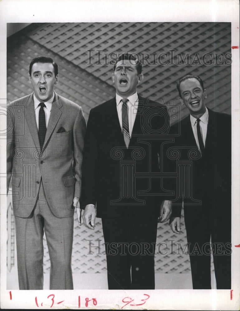 1970 Press Photo JIM NABORS ANDY GRIFFITH DON KNOTTS SPECIAL Singing - Historic Images