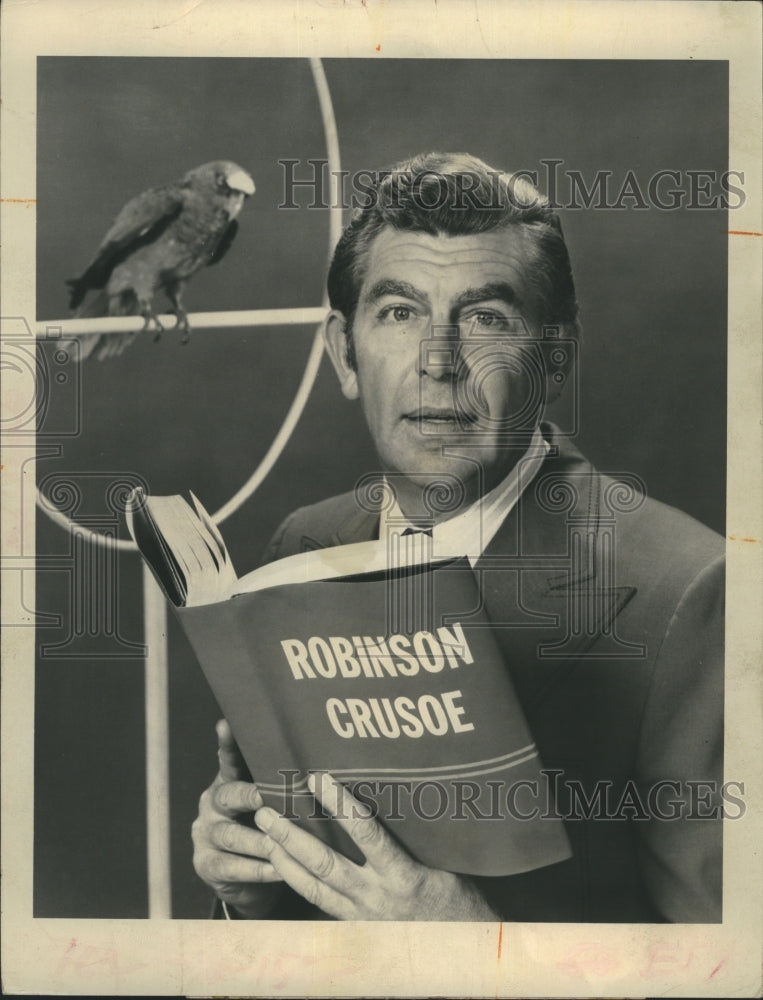 Press Photo Andy Griffith Actor ROBINSON CRUSOE ICE SPECTACULAR - Historic Images