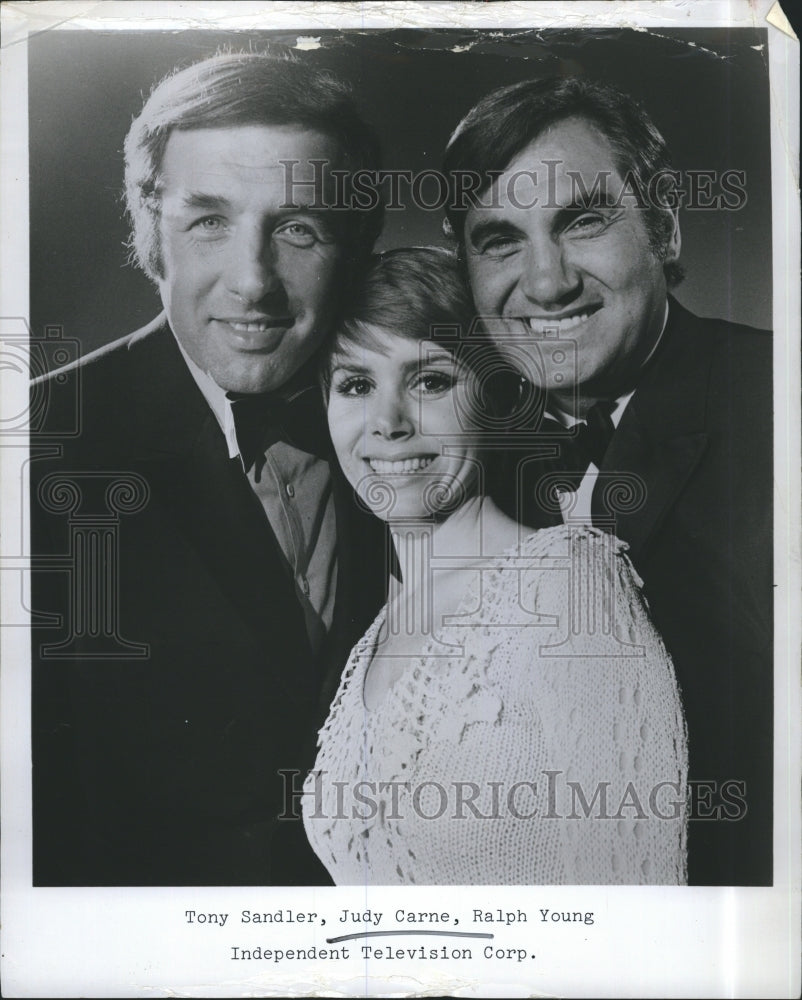 1969 Press Photo Tony Sandler Judy Carne Ralph Young Actors - Historic Images