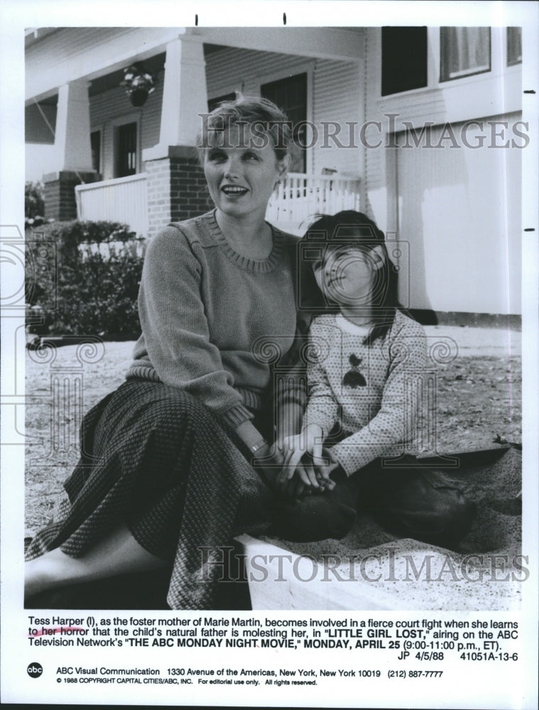 1988 Press Photo Tess Harper in &quot;Little Girl Lost&quot; - Historic Images