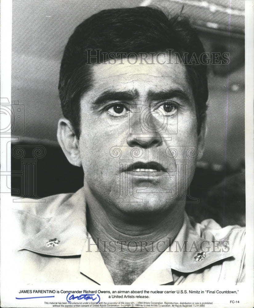 1980 Press Photo James Farentino in &quot;Final Countdown&quot; - Historic Images