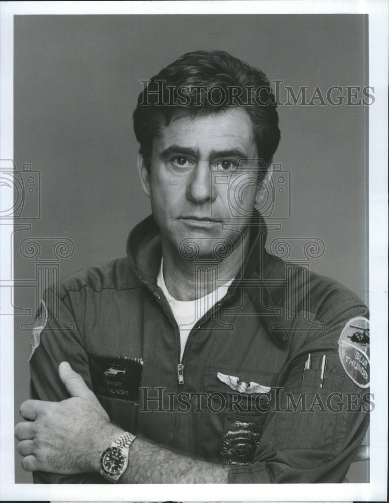 1984 Press Photo James Farentino as Frank Chaney in &quot;Blue Thunder&quot; - Historic Images