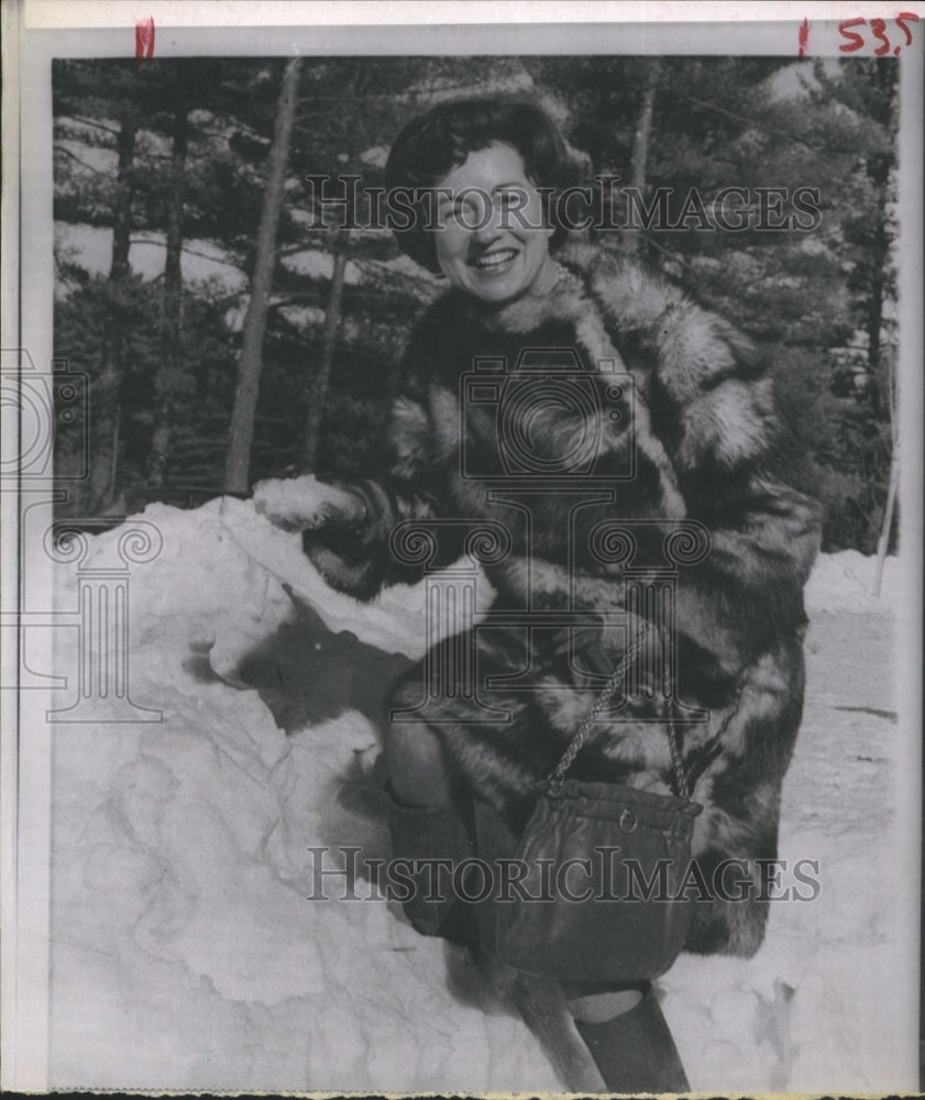 1968 Press Photo Lenore Romney, wife of Michigan's Gov. George Romney - Historic Images