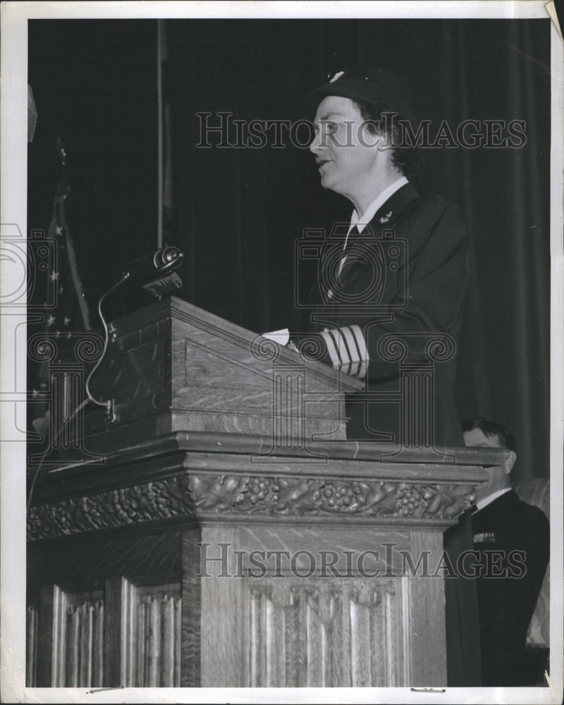 1949 Press Photo Capt. Mildred McAfee, Director of women&#39;s naval reserve. - Historic Images