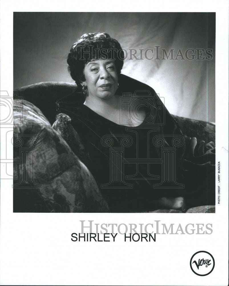 Press Photo Jazz Singer &amp; Musician Shirley Horn - Historic Images