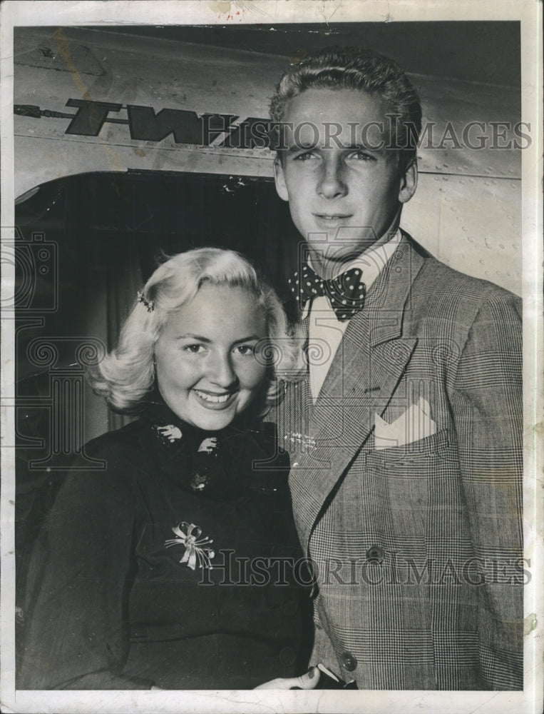 1949 Press Photo Darryln Zannuck and Robert Jacks plan a fall wedding - Historic Images