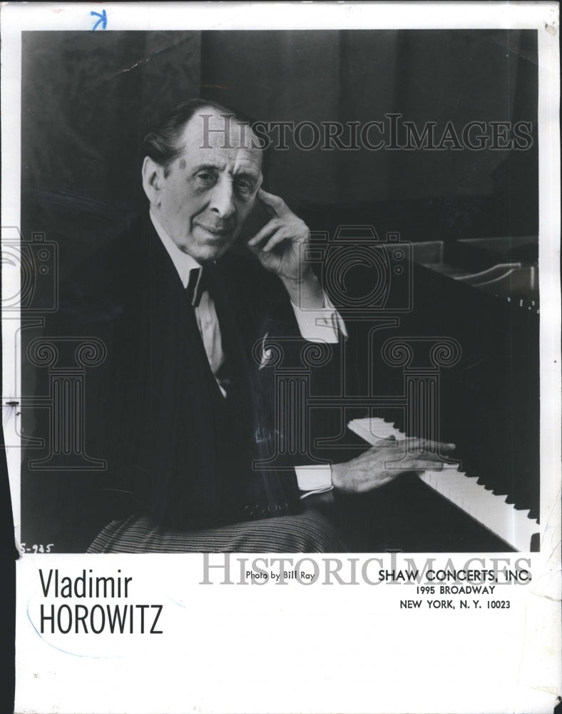 Press Photo Vladimir Horomitz a Russian-born American classical pianist. - Historic Images