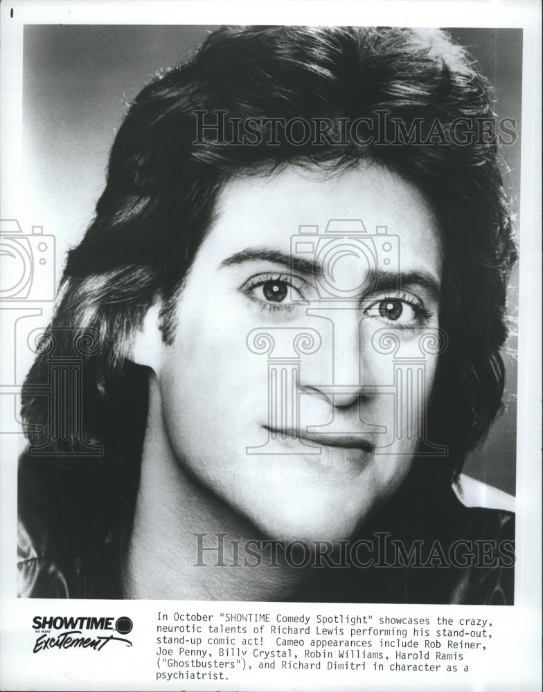 Press Photo Comedian Richard Lewis &quot;Showtime Comedy Spotlight&quot; - Historic Images