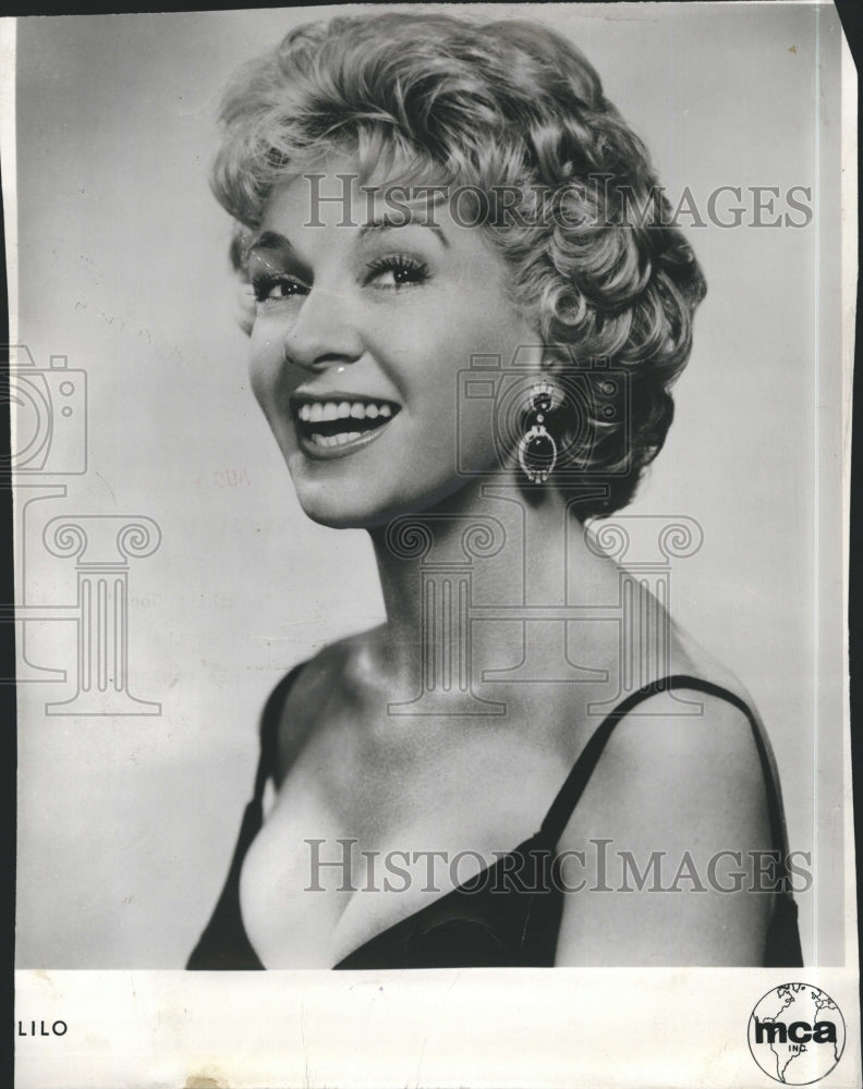 1962 Press Photo Comedienne Lilo stars in "Anything Goes" - Historic Images