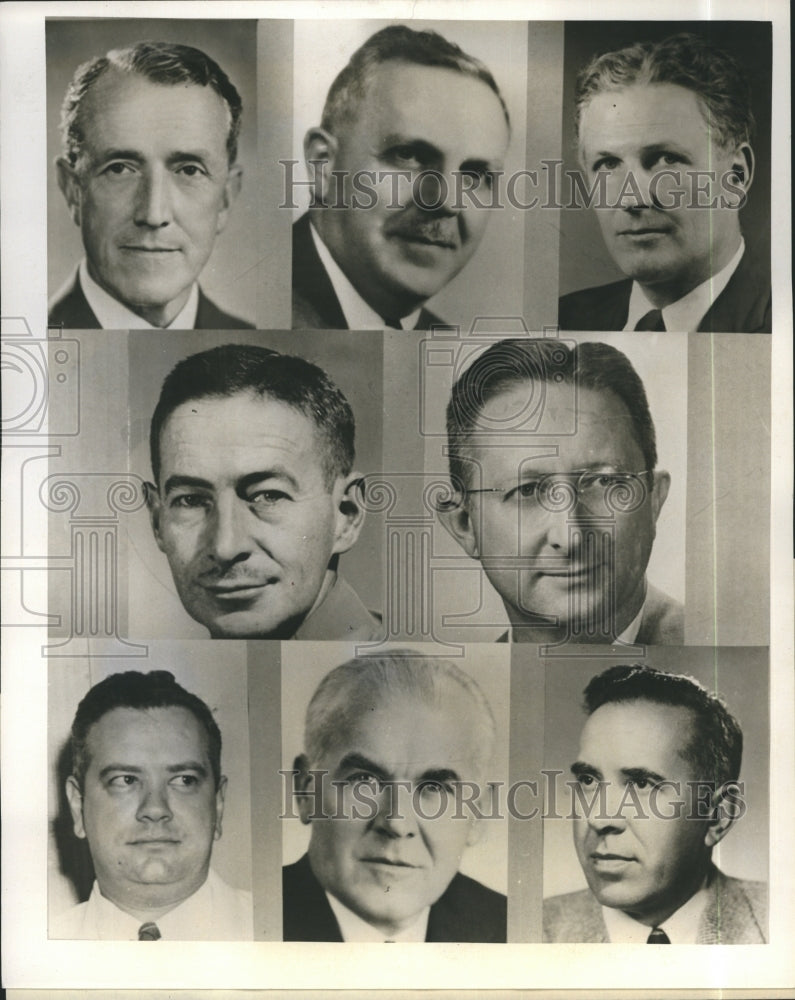 1956 Press Photo Panelists for National "Grand Rounds" Telecast - Historic Images