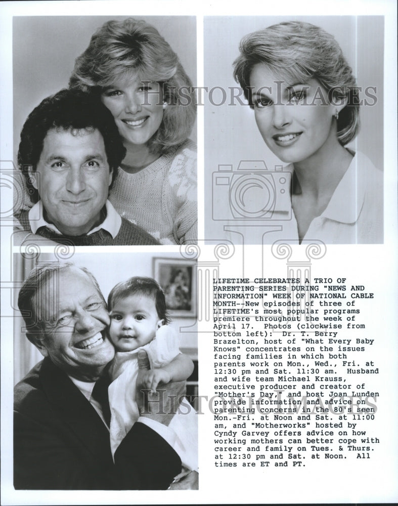 Press Photo Lifetime Network Show Trio of Parenting Seires - Historic Images