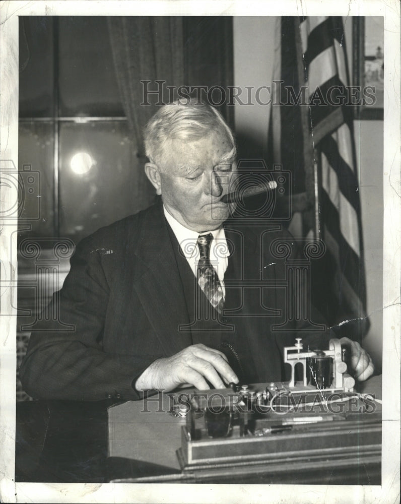 1939 Press Photo Vice President Garner in Office in Washington - Historic Images