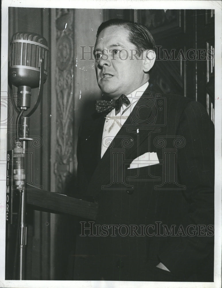 1946 Press Photo James Young International News Service Correspondent - Historic Images