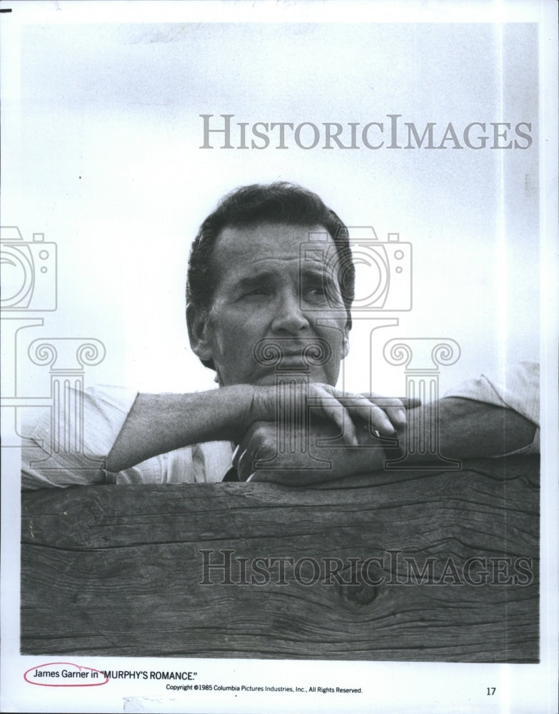 1986 Press Photo James Garner in "Murphy's Romance" - Historic Images