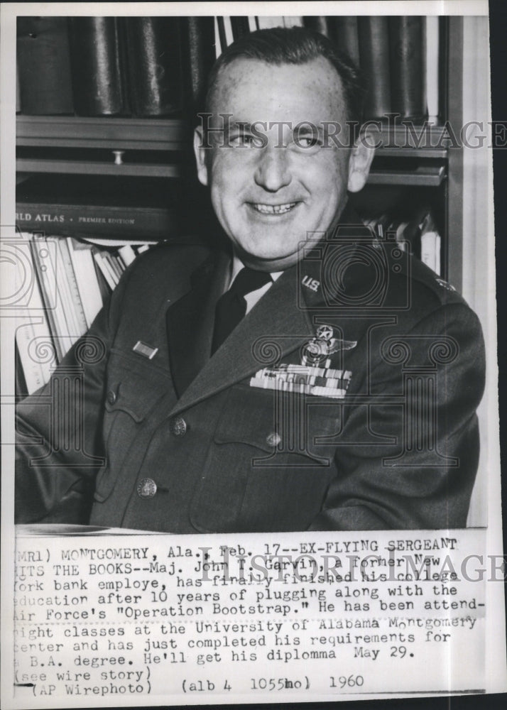 1960 Press Photo Major John Garvin was in Air Force&#39;s &quot;Operation Bootstrap&quot; - Historic Images