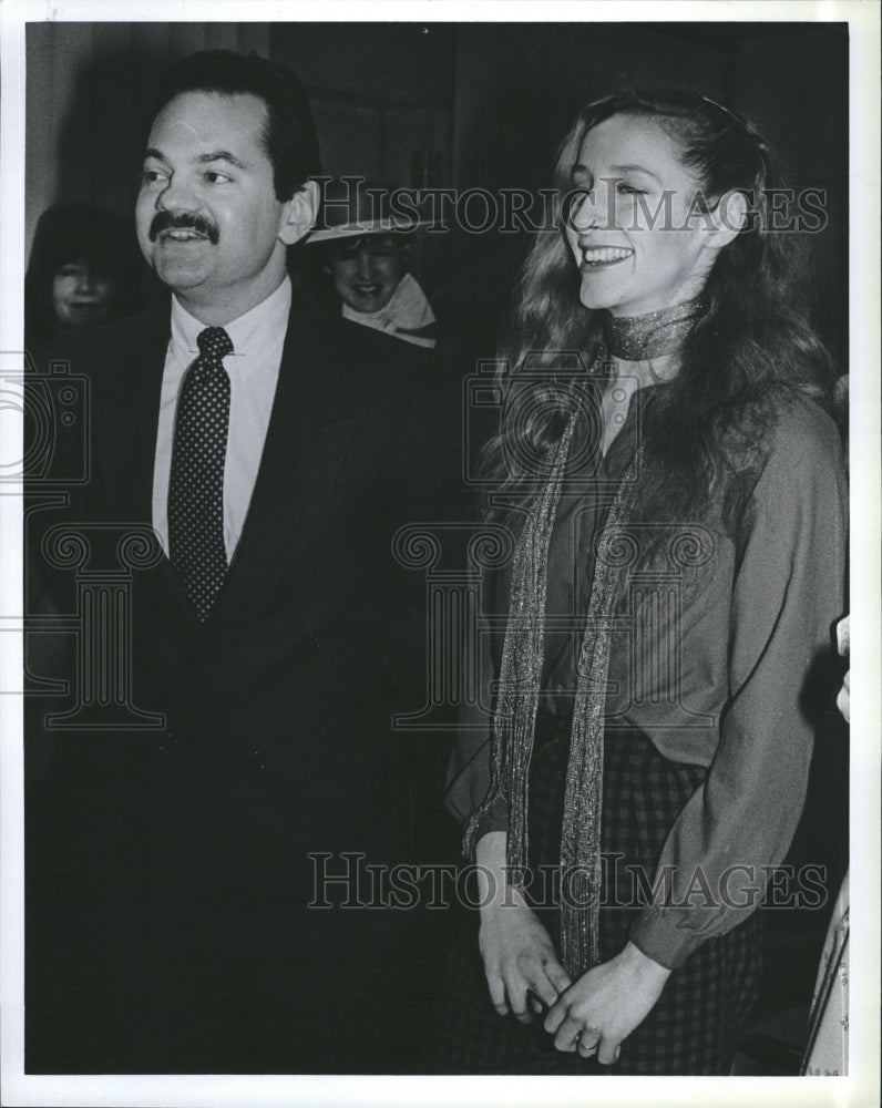 1983 Press Photo Joel Garrick Pres. of Boston Ballet &amp; Ballerina Christine Nouis - Historic Images