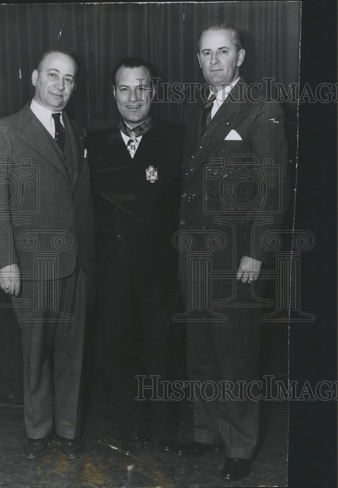 1949 Press Photo Gino Gallozi, Frank Gaviani, Vincent Coyne - Historic Images