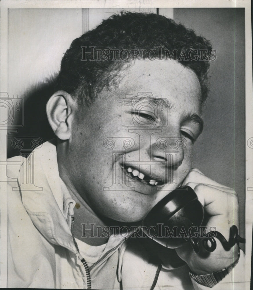 1959 Press Photo Carlos Telmco Lince Jr. in West Covina, California - Historic Images