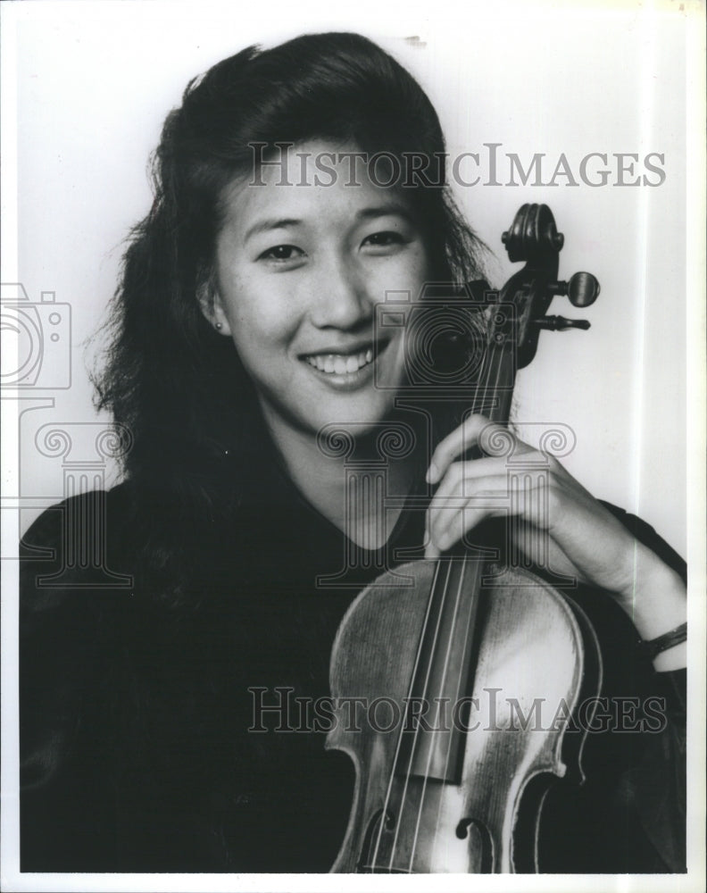 1996 Press Photo Lucia Lin Boston Symphony Orchestra Violinist - Historic Images