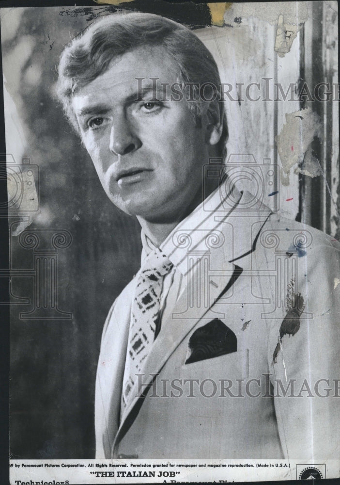 1969 Press Photo The Italian Job Actor Michael Caine - Historic Images