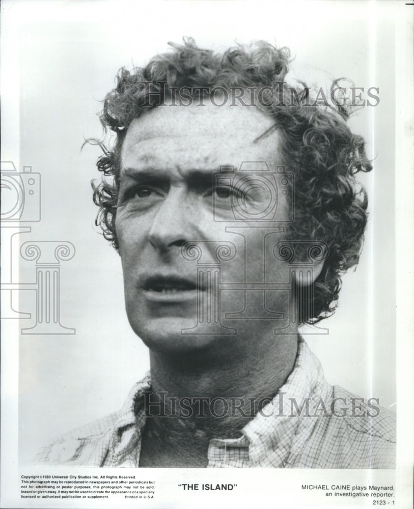 1980 Press Photo The Island Michael Caine Actor - Historic Images