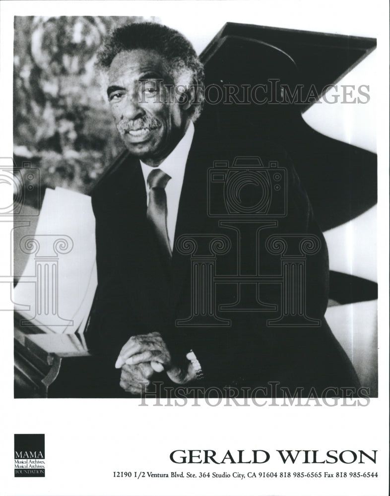 Press Photo Popular Musician Gerald Wilson - Historic Images