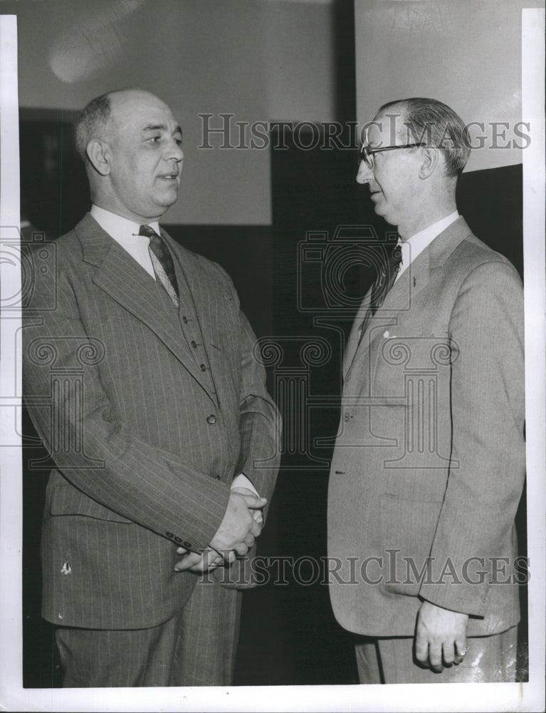 1955 Press Photo Capt. Francis Wilson Assit. D.A. John Sullivan - Historic Images