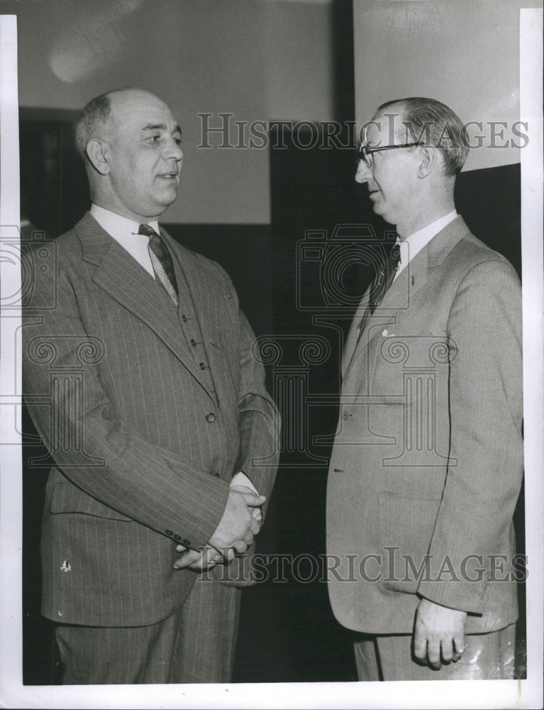 1955 Press Photo Capt. Francis Wilson Assit. D.A. John Sullivan - Historic Images